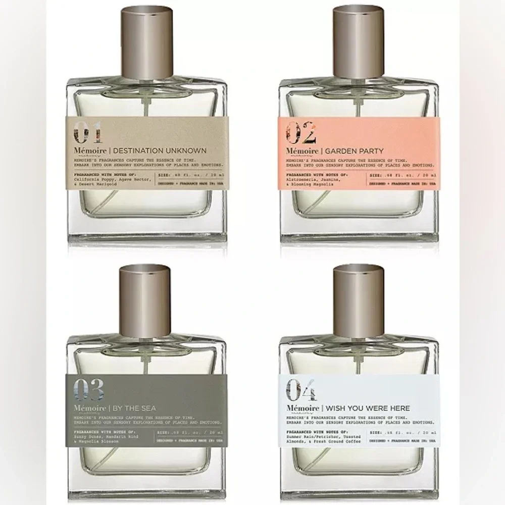 Memoire Archives Perfume Discovery Set Four Travel Size Fragrances NIB